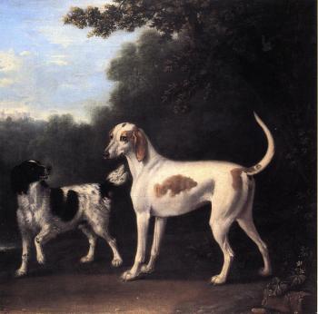 John Wootton : Two of the Duchess of Marlborough's Dogs